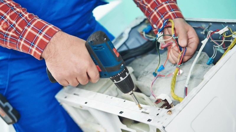 Manisa Airfel Airfel çamaşır makinesi kart tamiri – Su almama arızası orijinal parça ile giderildi. - Teknik servis örneği